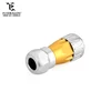 Round Shape Zinc Alloy Housing Waterproof IP67 Electronic Components Cat5e Dual RJ45 Ethernet Connector