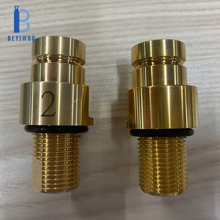 product quick connect valve connected to 06l 425g co2 gas cylinders used for sparkling soda water machine terra duo art-2