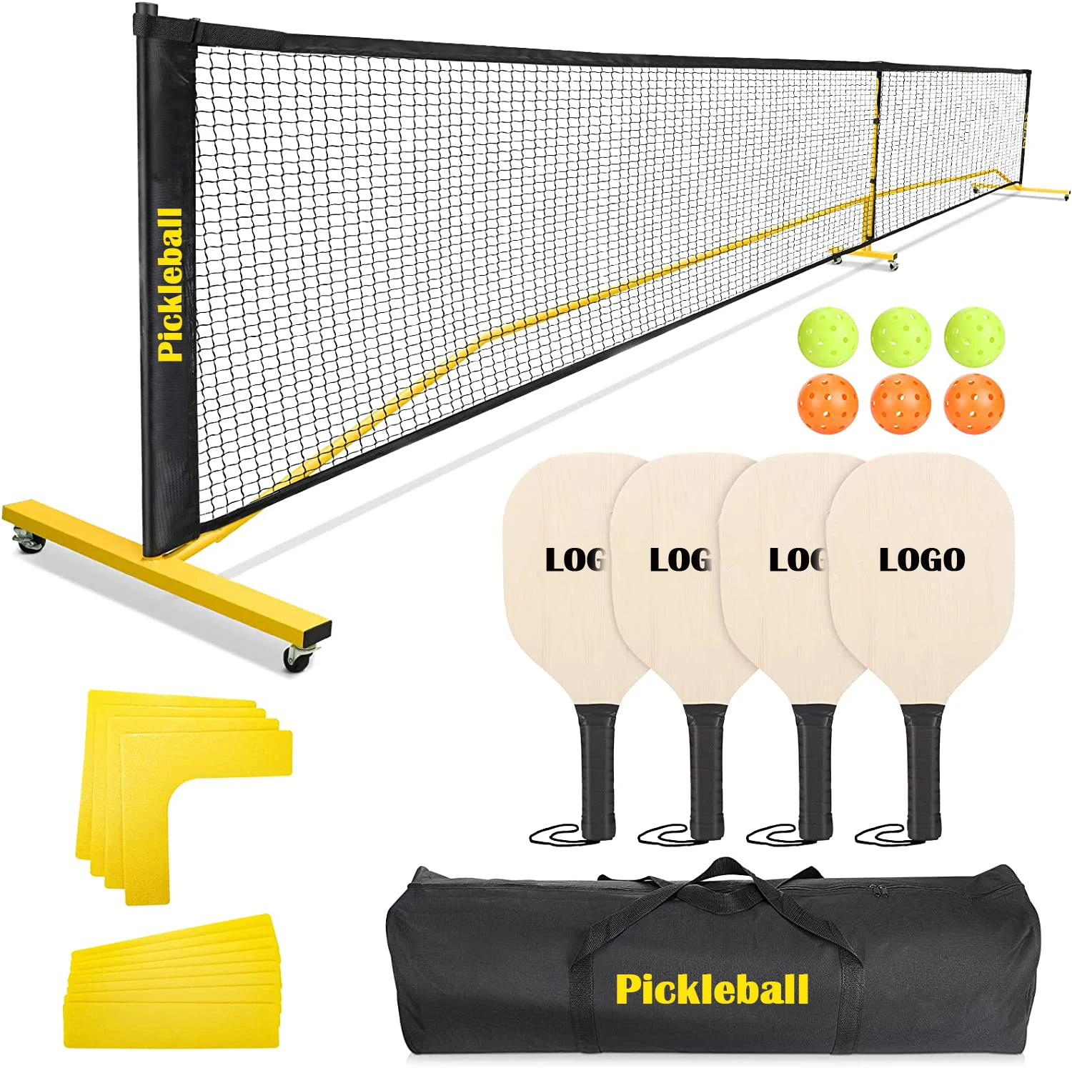 Foldable Pickleball Set Mini Tennis Net Portable Training Practice