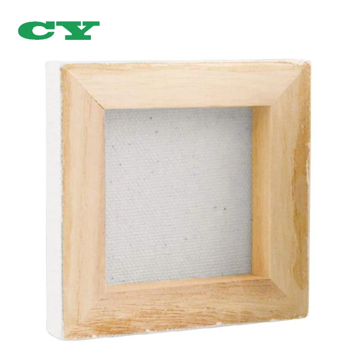 Pack Of 12 Pcs 3x3 Mini Blank Framed Canvas With 5 Inches Mini Easel