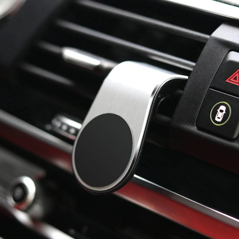Universal L Type Metal Car Phone Holder Mini Air Vent Clip