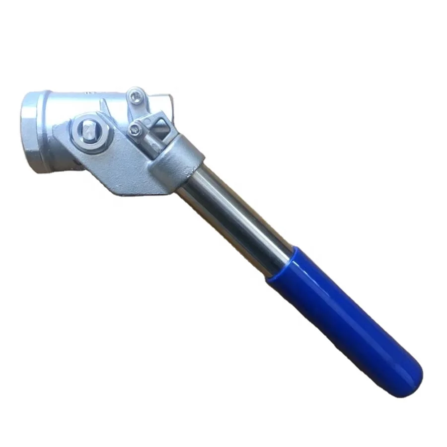 1000wog Threaded Deadman Ball Valve With Spring Return Handle For Self