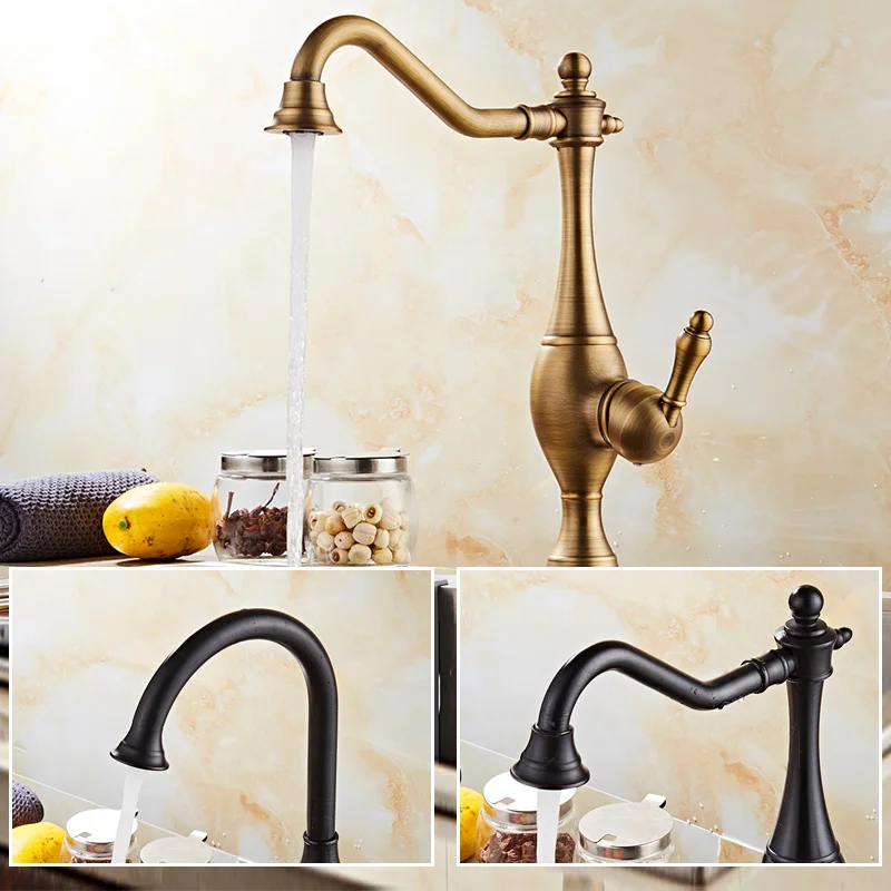 Sanitary ware best selling Luxury wash basin antique brass black bathroom faucet