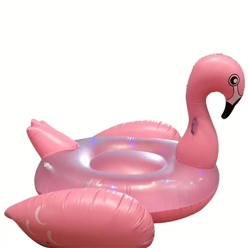 Led light Huge Pink Inflatable Flamingo Blow Up Pool Float Toy