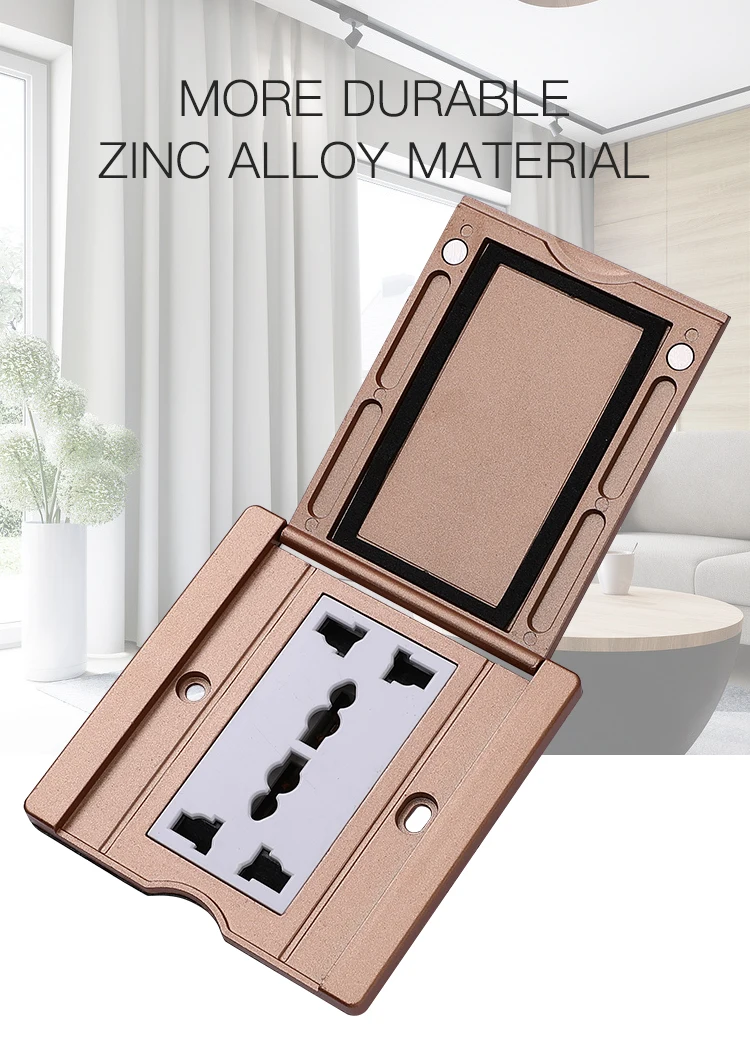 Small American Standard multi module electrical open floor socket