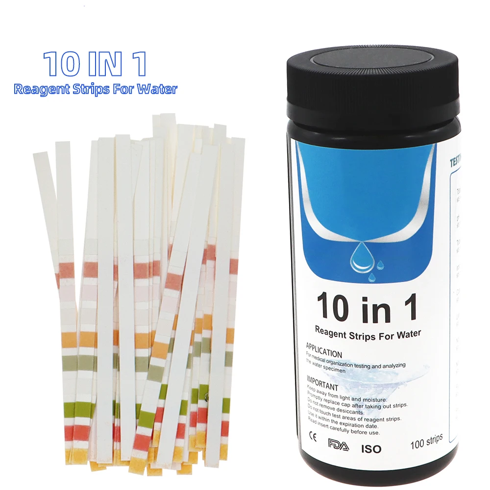 Drinking Water Test Strips 6 In 1 For Hardness Ph Free Chlorine Total