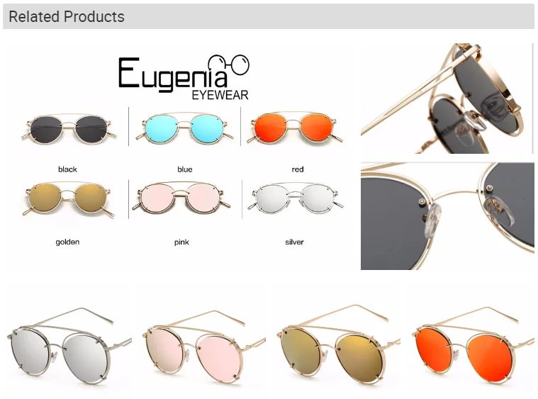 Eugenia round sunglasses men for unisex-5