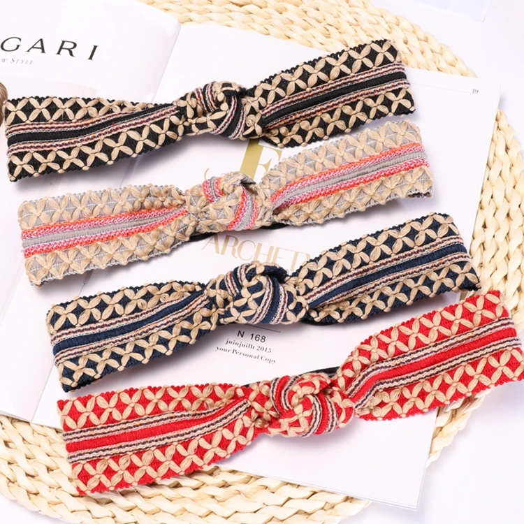 Autumn And Winter Hair Accessories Elastic Head Band Braided Woolen ...