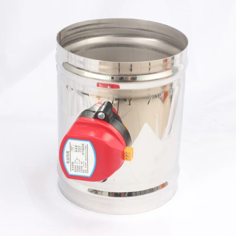 125MM Stainless Steel Adjustable Air Damper 220V Electric Three Position Air Valve Valves I4836174272