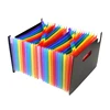 2019 Wholesale hot pressing forming document organizer color plastic pockets file folder