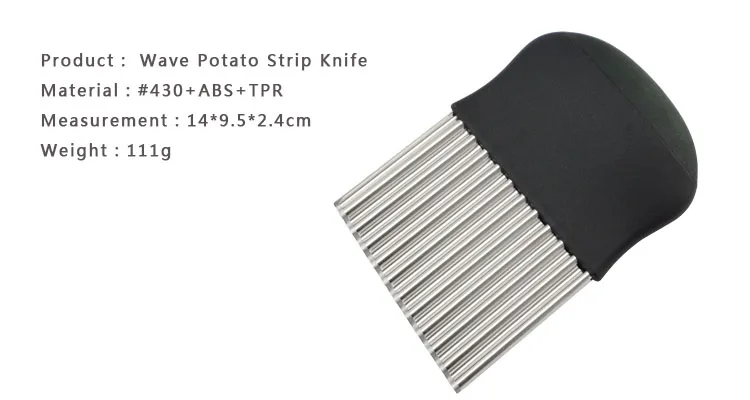 Kitchen Accessories Wave Potato Strip Knife