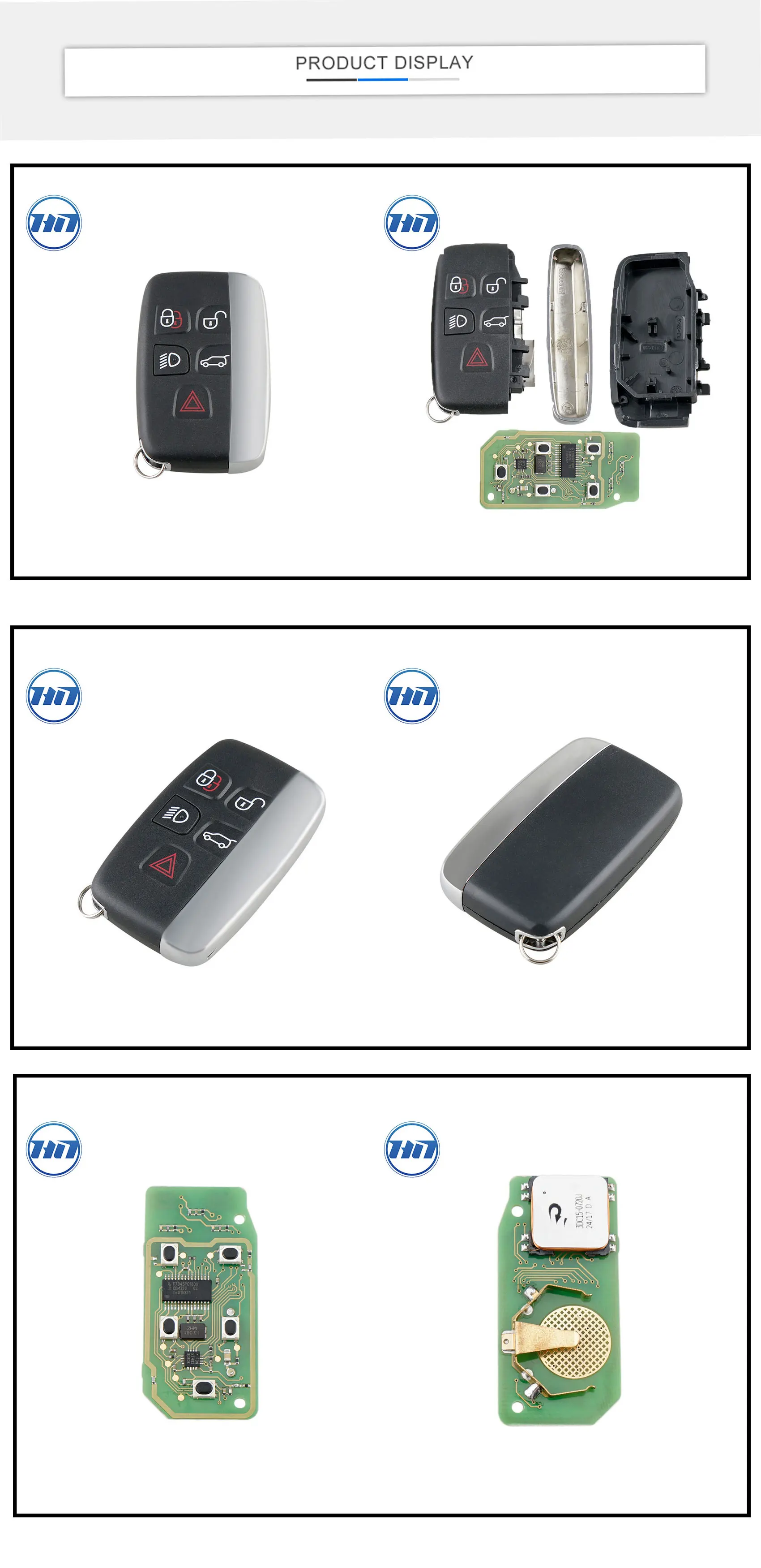 4+1 Buttons Fccid Kobjtf10a 315mhz Pcf7945chip Smart Key Fob Car