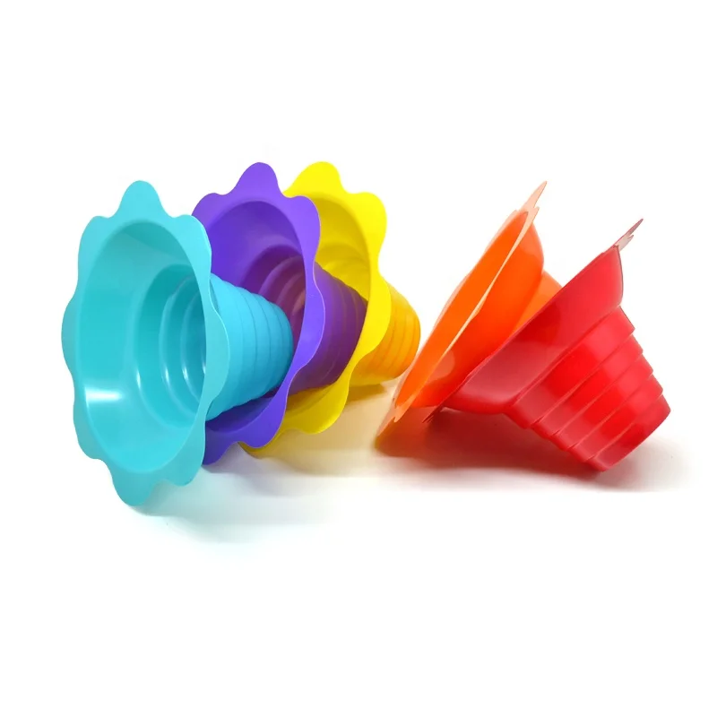 Orange Disposable Plastic 4oz/8oz/12oz Snow Cone Shave Ice Cup With Lid