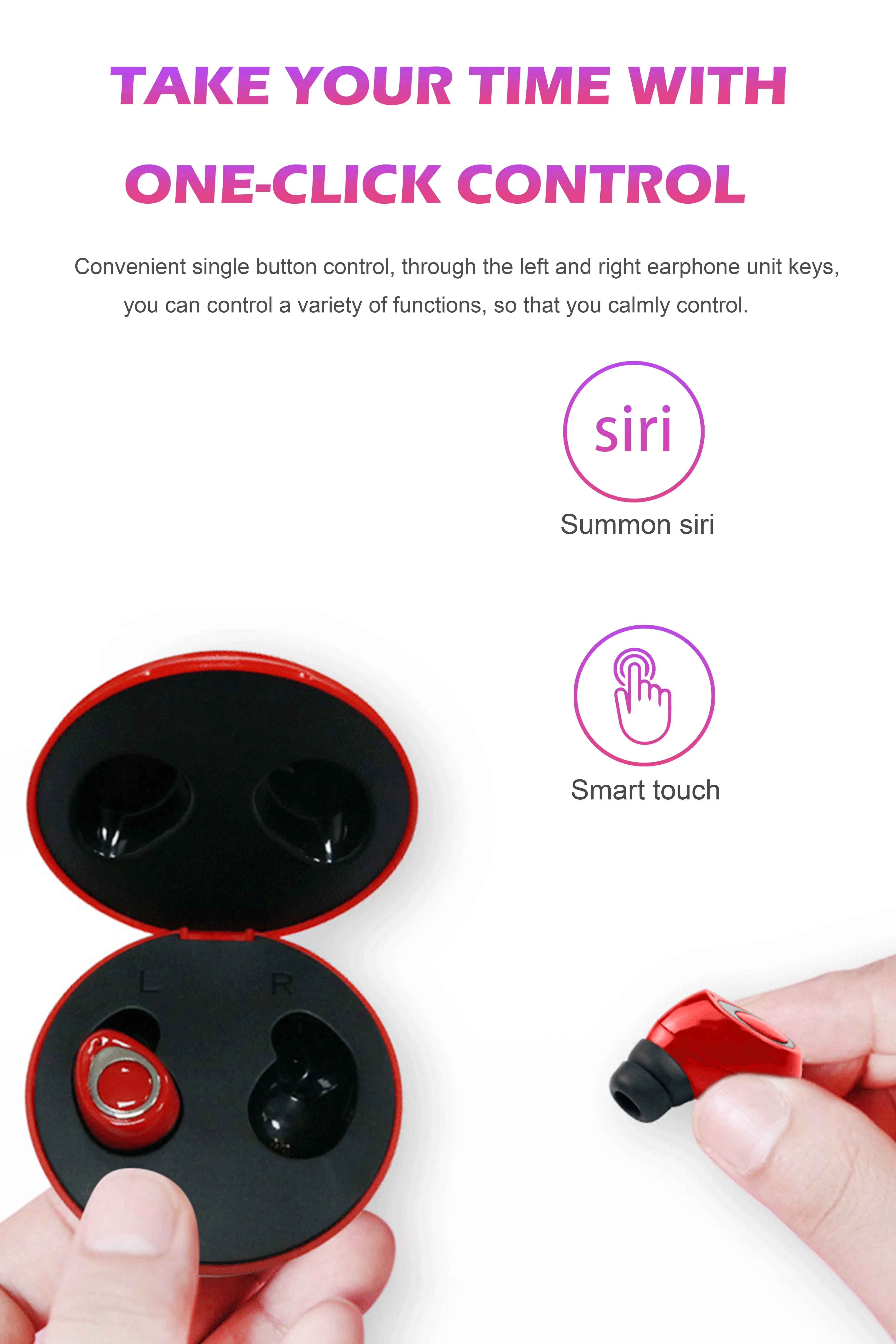 free shipping i12 tws earphone bt5.0 wireless earbuds for phone - ANKUX.COM