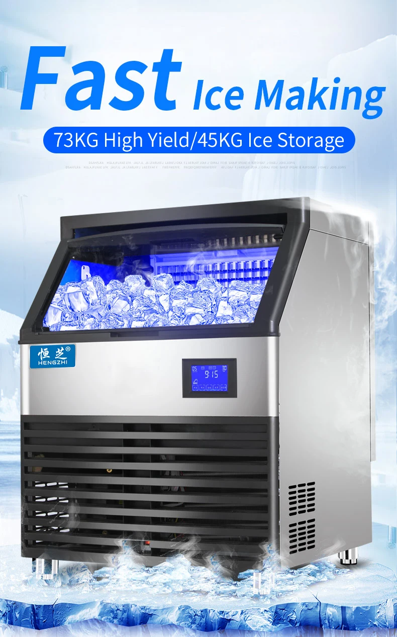 68kg Block Ice Maker Machine Cube Ice Machine Making For Commerical