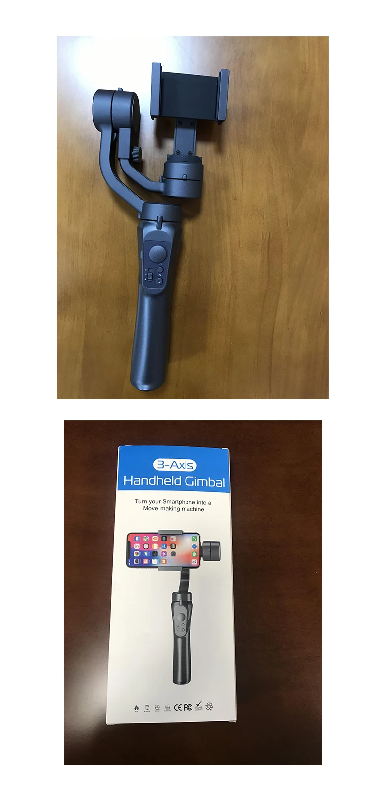  New Arrival 3 Axis Handheld Smartphone Gimbal Camera Stabilizer VLOG Portable Selfie Stick Handheld Gimbal Stabilizer 