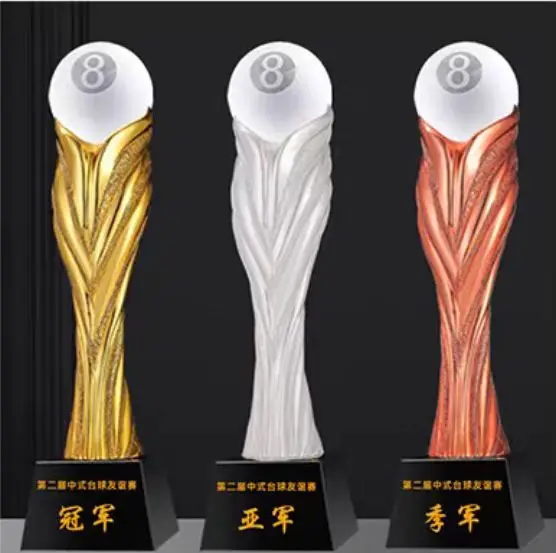 product customized sports trophies and medals crystal resin metal football trophies any ball-34