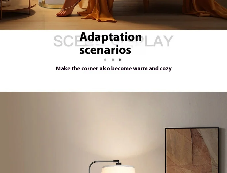 Modern Luxury Living Room Floor Iron Advanced Induction Sofa Corner Bedroom Bedside Table Integrated Night Fish Luring LampCE FCC