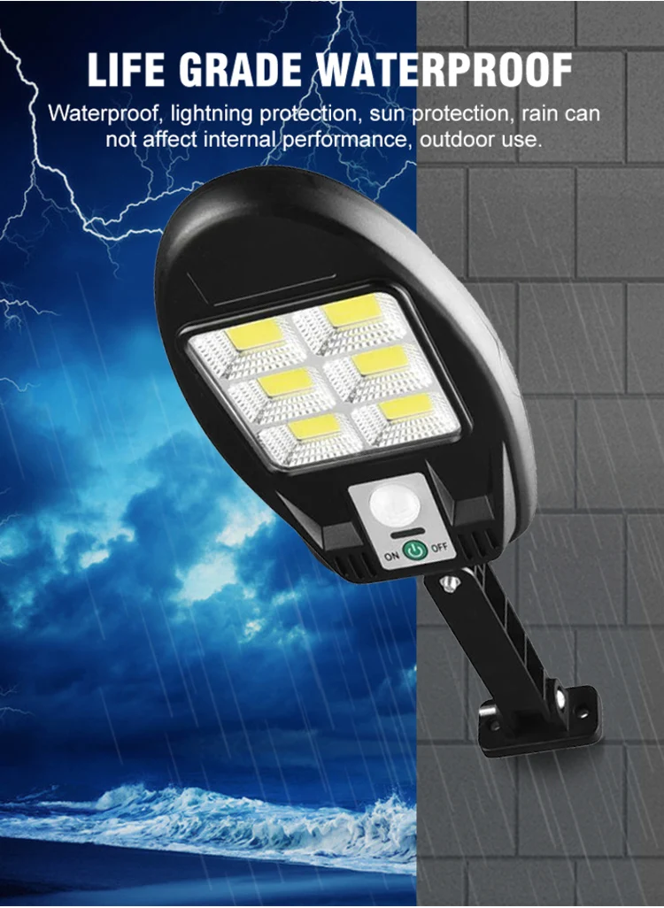 COB Mini Solar Street Lights All In One New Arrival Waterproof Motion Sensor Garden Solar Light