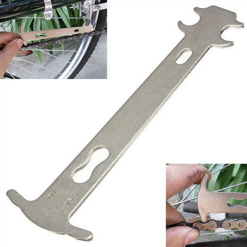 Portable Bicycle Chain Wear Indicator Checker Bike Gauge Measurement Ruler Stretched Bikes Replacement Repair Tools