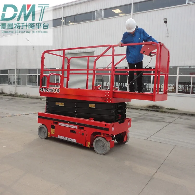 Scissor Aerial Work Platform 8m Electro-hydraulic Aerial Maintenance ...