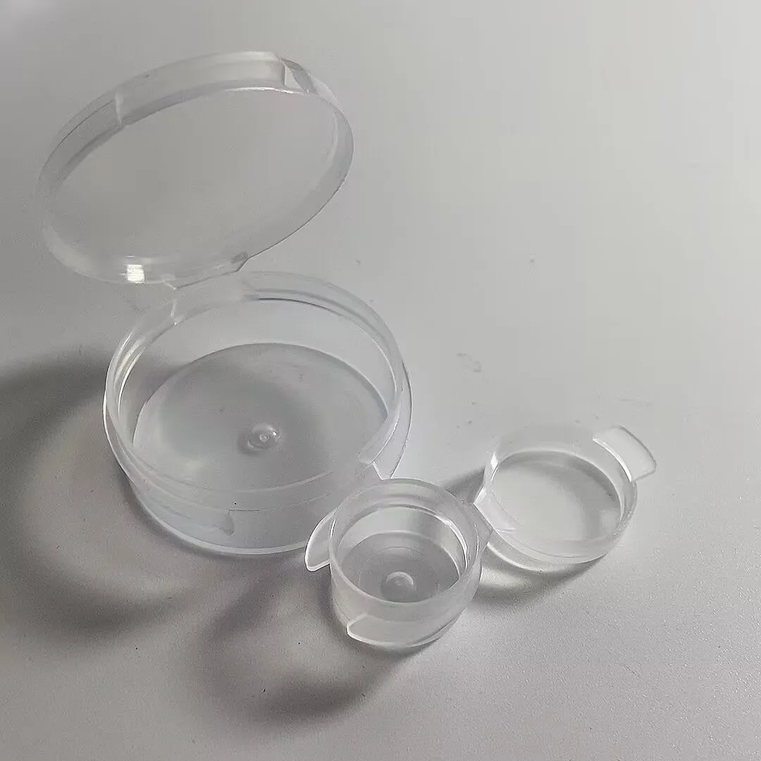 Mini Flip Top Jars Plastic Jars With Hinged Lids Concentrate Cosmetic Containers Buy Plastic