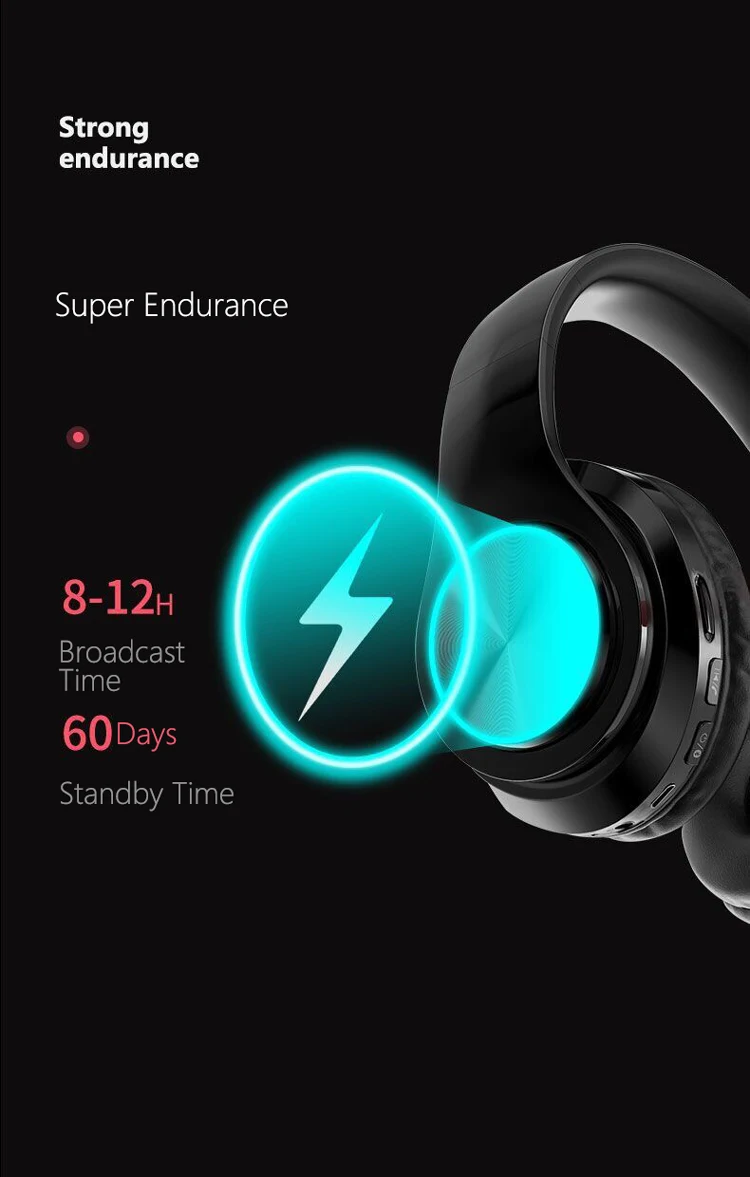 Amazon Hot Sale Wireless B39 Colorful Light Headphones BT 5.0 Headset HIFI Stereo Earphone Gaming Earbud Headphone