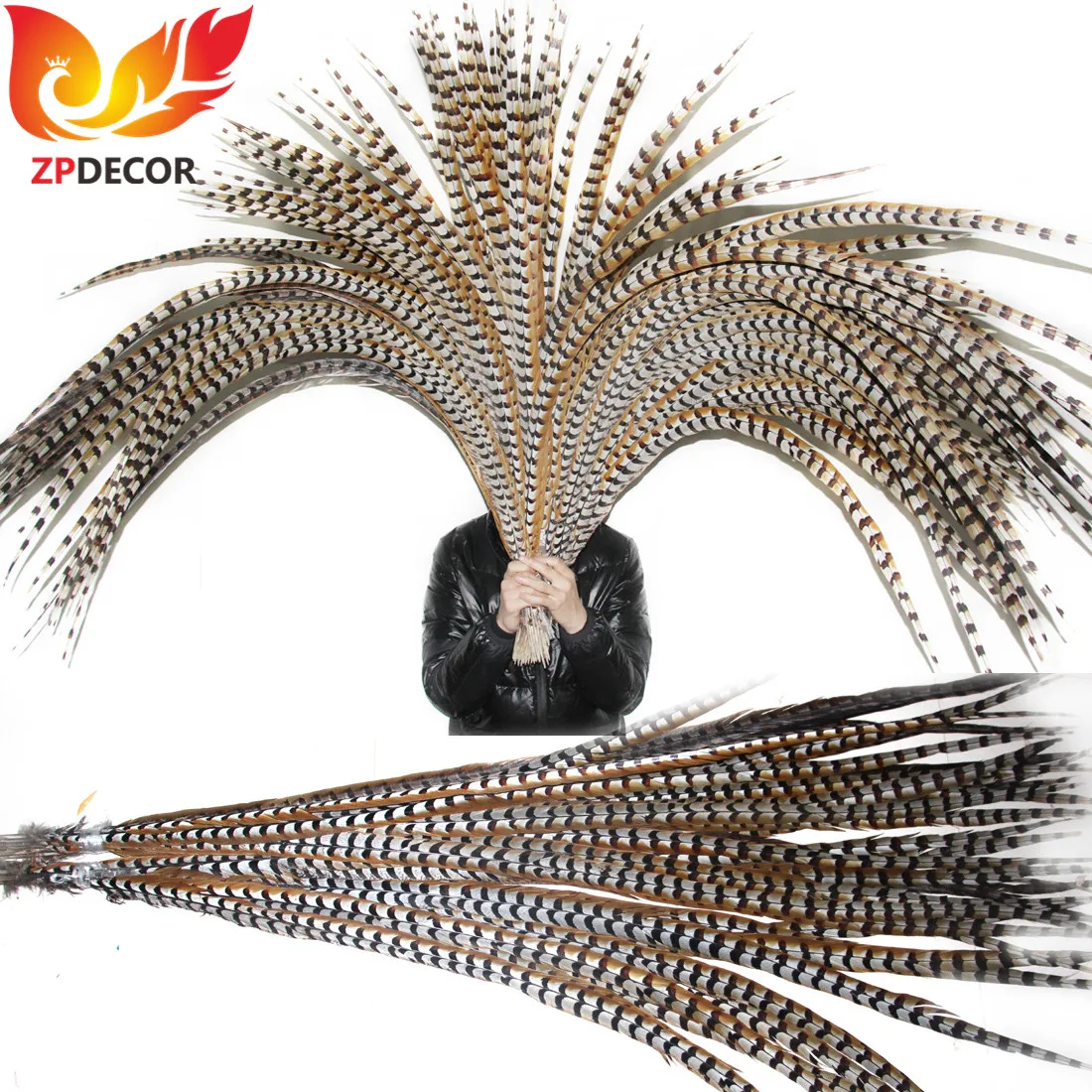 
Golden Supplier Bulk Cheap Dyedreeves pheasant feather For Carnival 