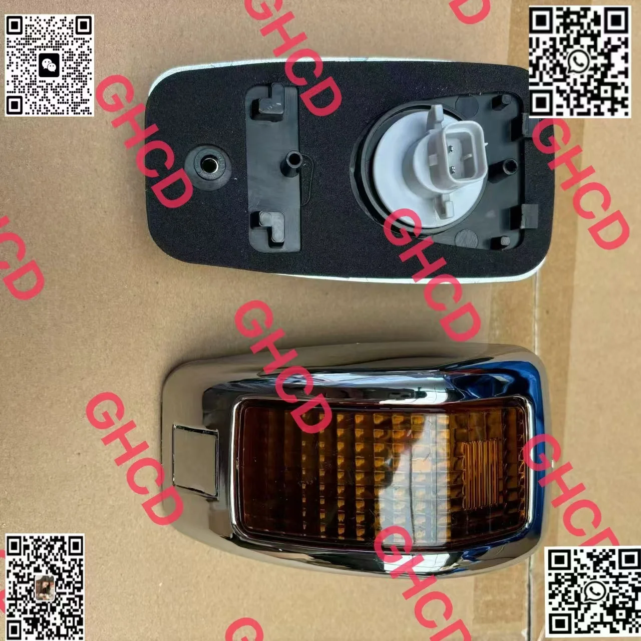 GHCD Hot Product/factory Price  Chrome-plated Light Frame Bulb Type Door Light for Japanese Tuck HIN500/700 supplier