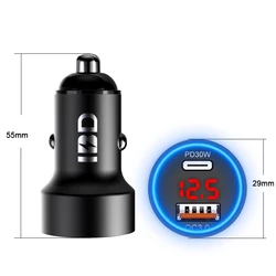 IBD Shenzhen Factory Low Price Blue Led Car Charger 36W Mini Design For Samsung For Iphone
