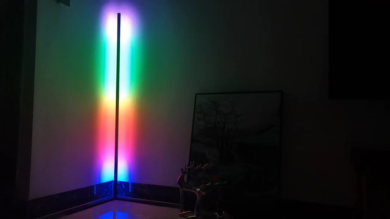 Dropshipping Modern Remote Control Multicolored Minimal Corner Led Rgb