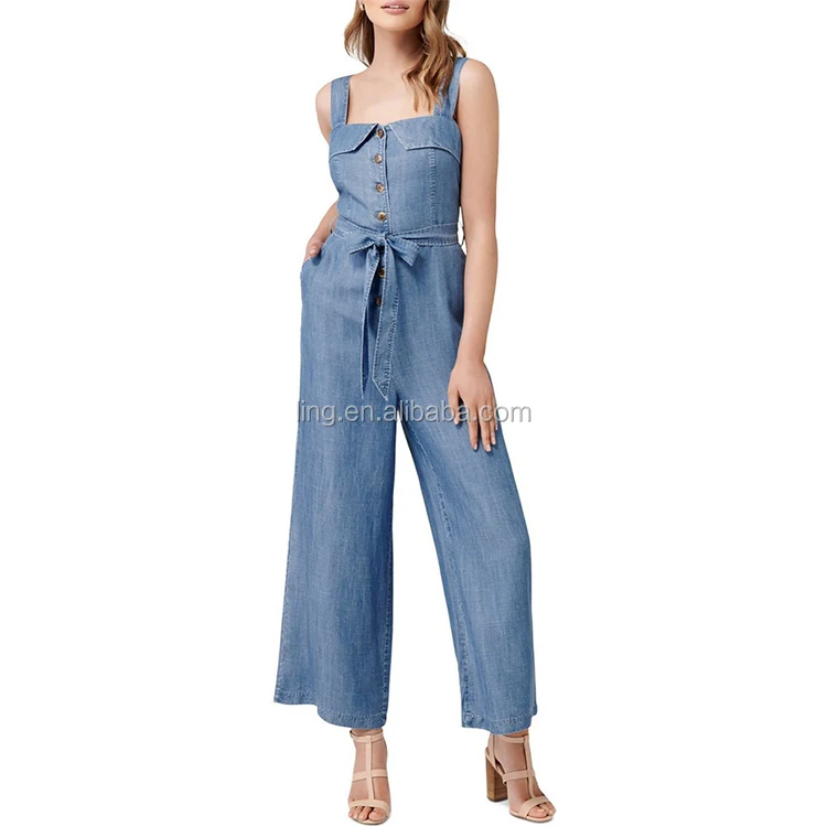 Button jumpsuit ladies Clearance