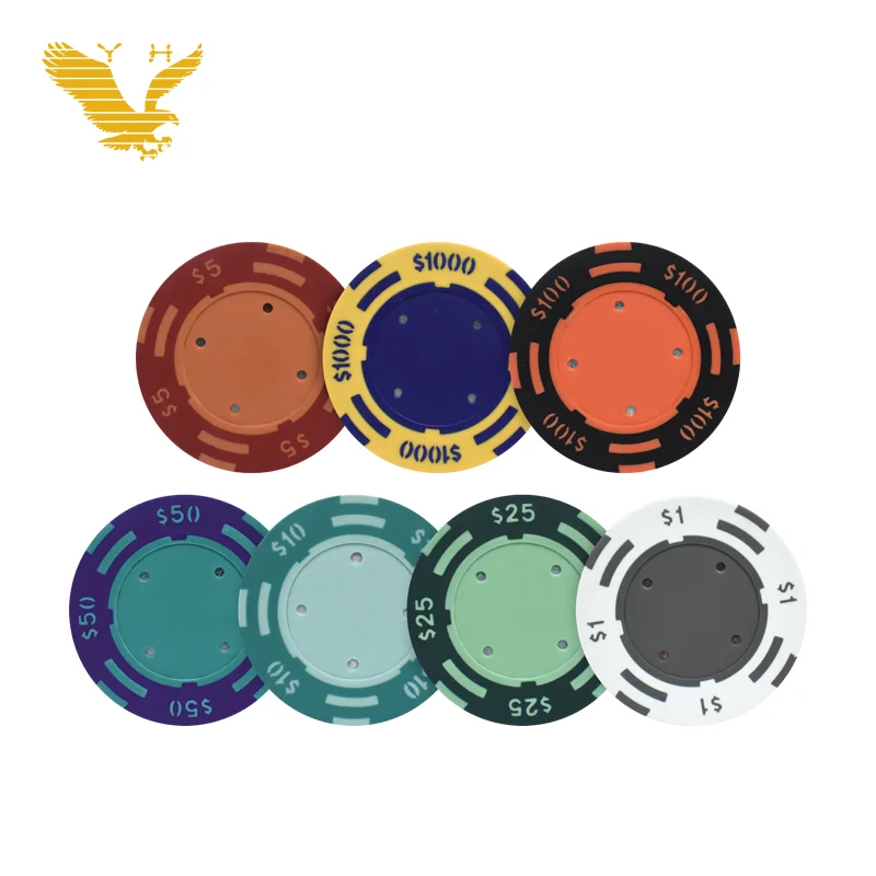 Yh Beste Verkauf Custom Aufkleber Poker Chips Casino Rfid Uv Luxus