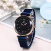 Luxury Brand Women Watches Starry Sky Magnet Watch Buckle Fashion Casual Female Roman Numeral Simple Wristwatch