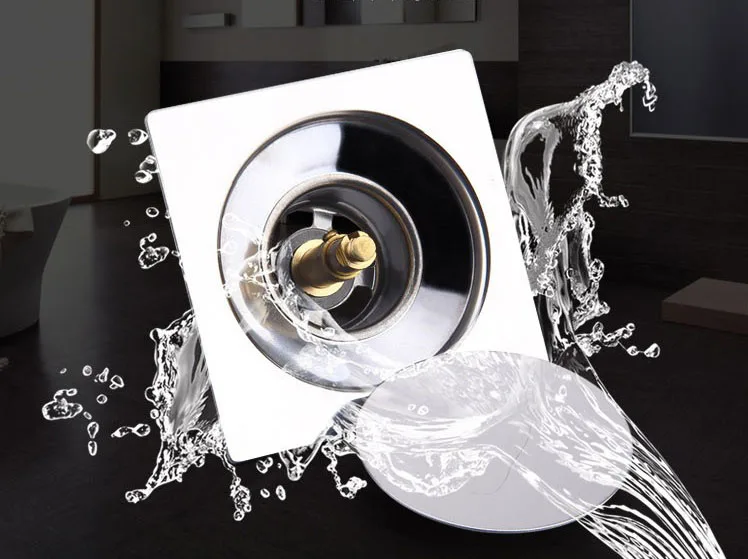 Stainless Steel Grating & Collar Pop up Floor Drain - Easehome