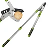 Garden Tree Pruning Shears Anvil Bypass Razor Edge Lopper Telescoping Long Reach Aluminium Handle Fruit Knife Picker