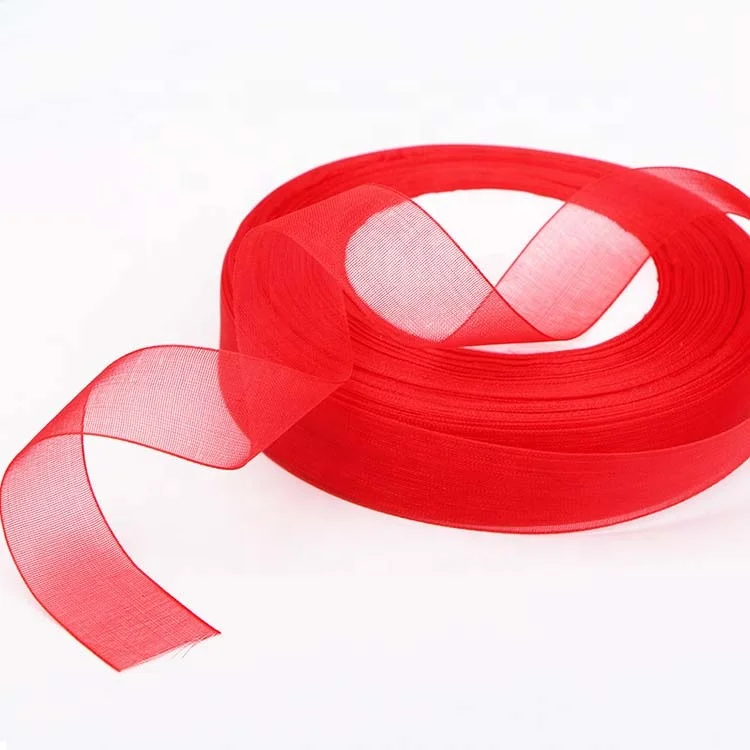 

Fashion Design Custom Roll Organza Ribbon Whole for Gifts Wrapping,1000 Yards, Follow pantone color chart