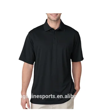 black slim fit polo