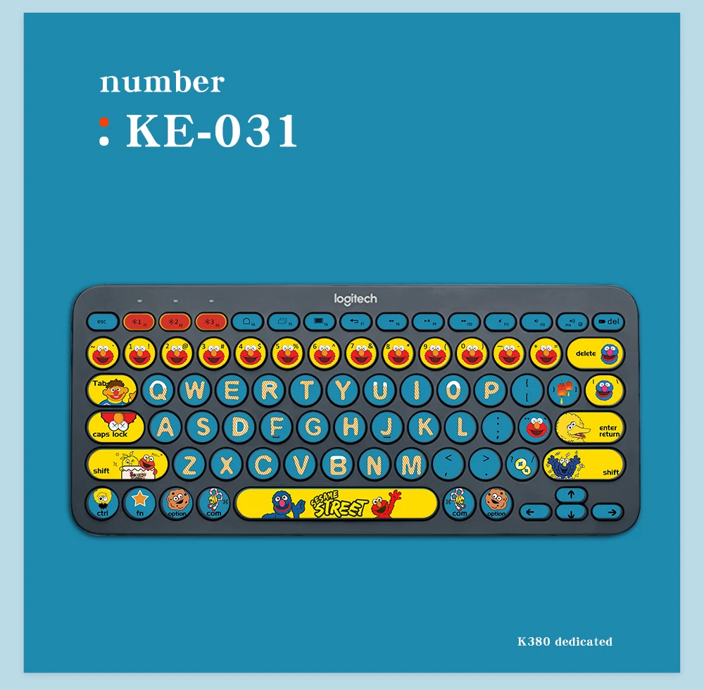 Laptop Keyboard Cover Skin For Logitech K380/k480/k780 Keyboard Sticker Game Office Desktop