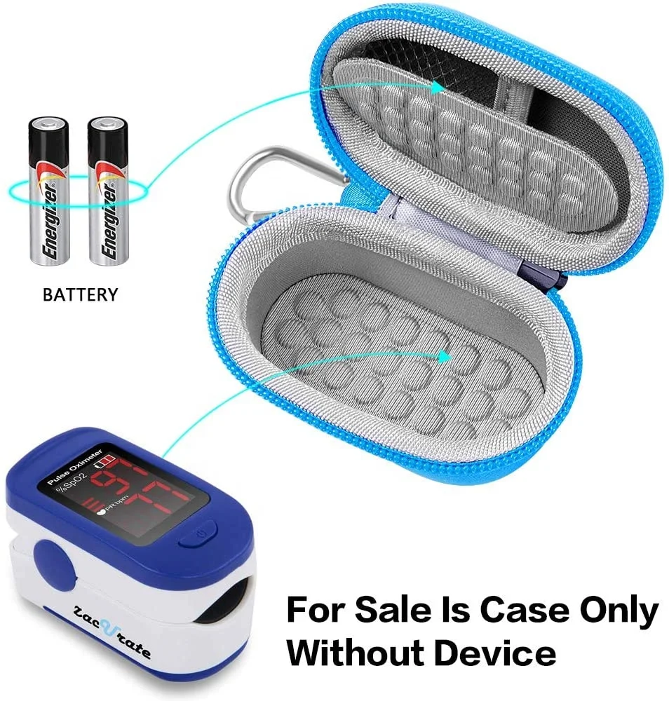 Hard Travel Eva Case Bag Box For Fingertip Pulse Oximeters Portable