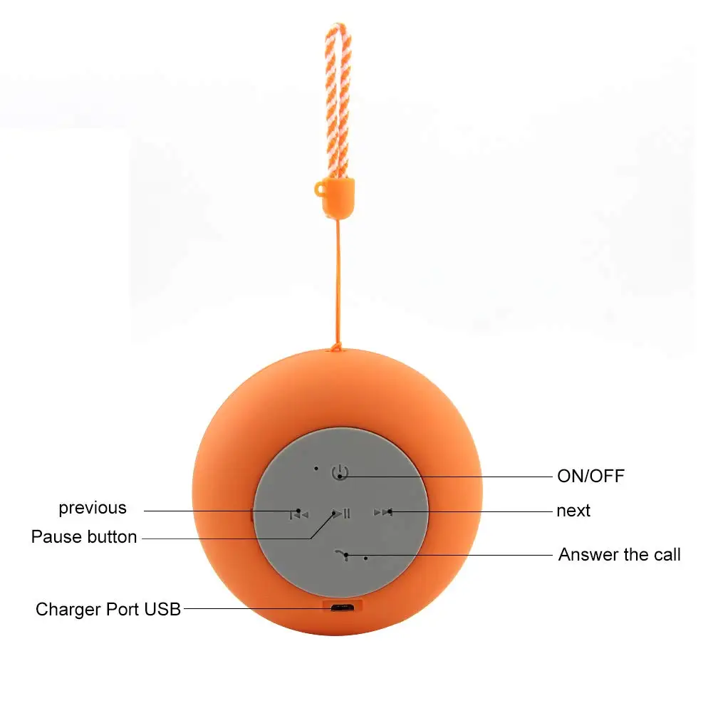 Cloth Round Q9 Mini Portable Subwoofer Bluetooth Speaker Wireless Outdoor Hands-free Speaker - ANKUX.COM