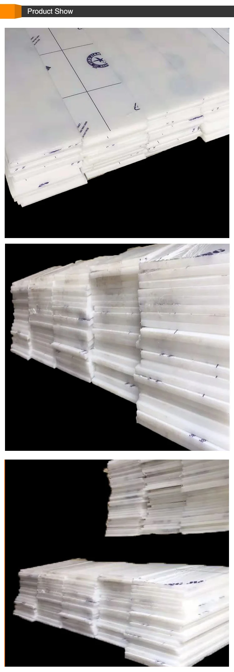 Polyester plate for sewage treatment