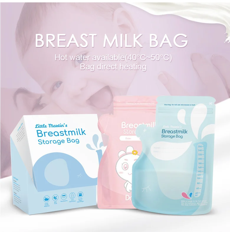 Self Standing Double Double Zip Lock Milk Bag Plastic Liquid Breast
