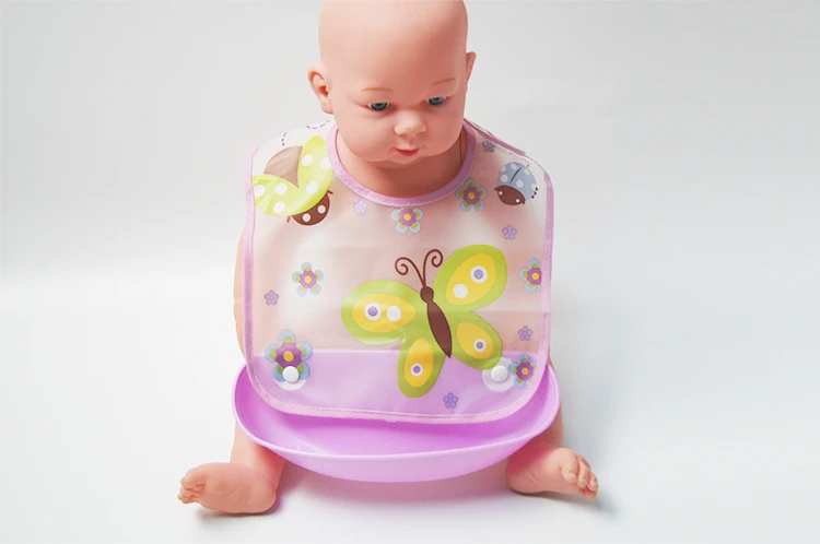 Super Soft And Luxury Washable PEVA bibs for babies