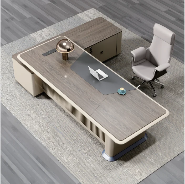 Luxury Boss Executive Office Table And Chair Modern L Shaped Office Ceo