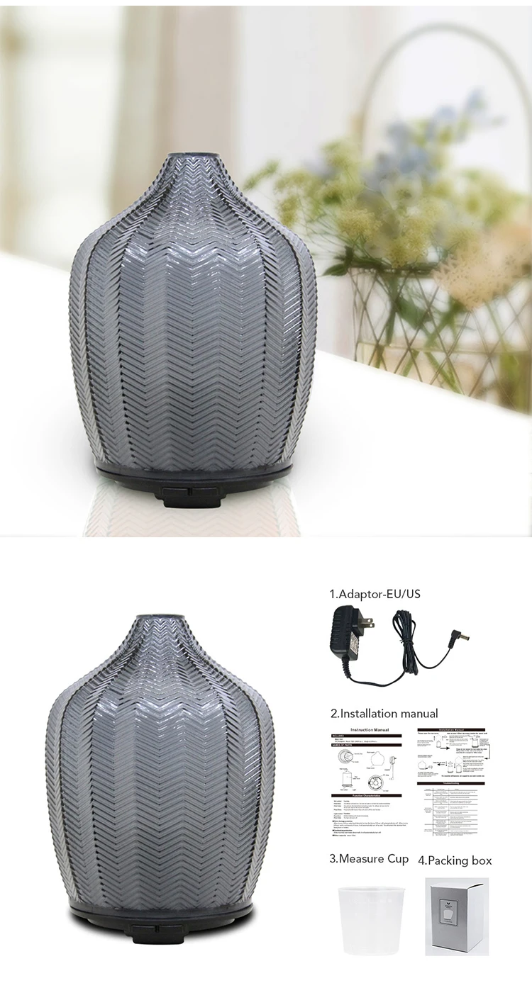 Nice Look Glass Aromatherapy Diffuser Aroma Diffuser Commercial Machine