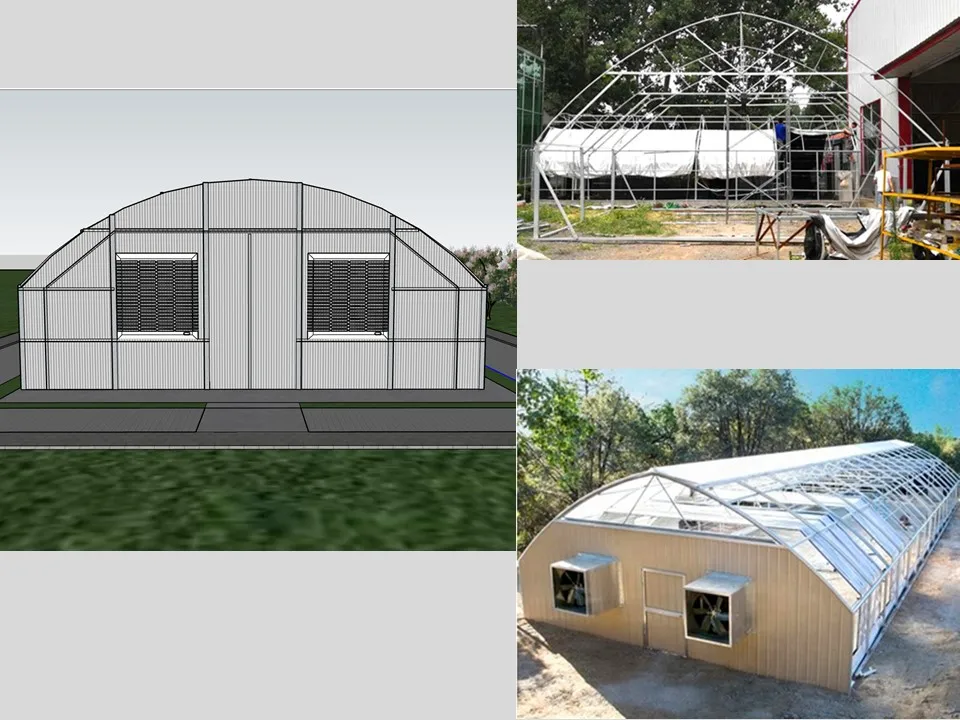10x50 Hemp Greenhouse Automated Light Deprivation Greenhouse For Sale