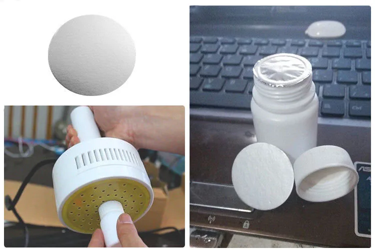 110mm Induction Sealing Plastic Laminated Aluminum Foil Lid Liners For