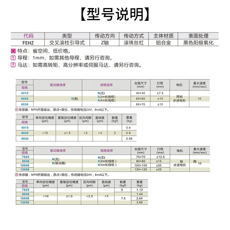 product z axis lifting displacement platform long stroke ball screw fehz electric bracket high precision fine tuning slide table motor-14
