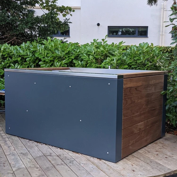 Outdoor Cold Plunge Tub Chiller With Handmade Stainless Steel 1 Person Ice Bath Tub Buy Cold